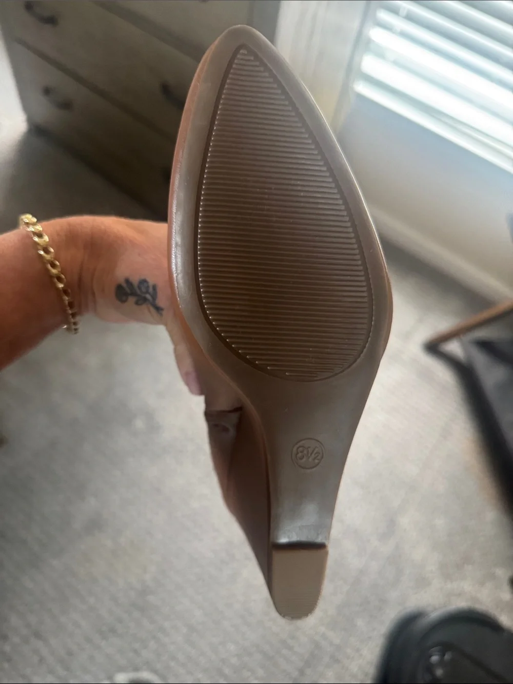 a new day Cognac Wedge Ankle Boot never worn